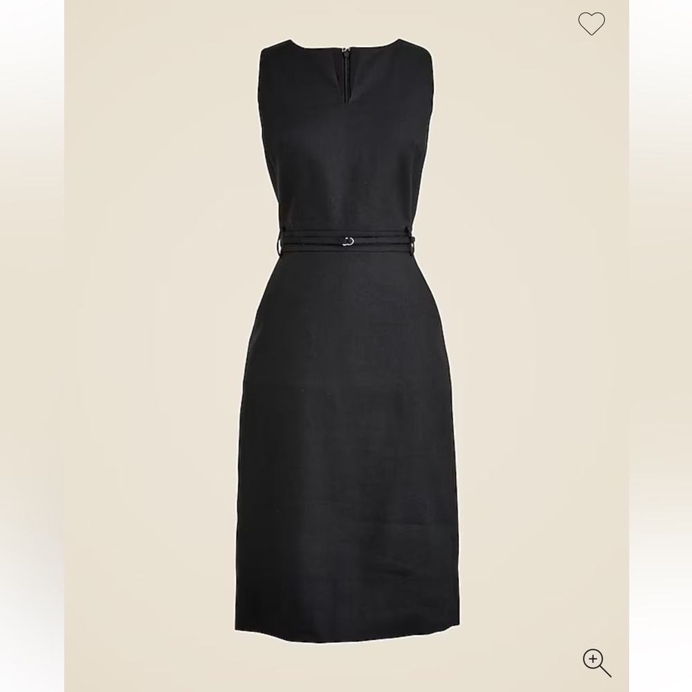 J. Crew Executive Dress in Stretch Linen Blend - Picture 6 of 7
